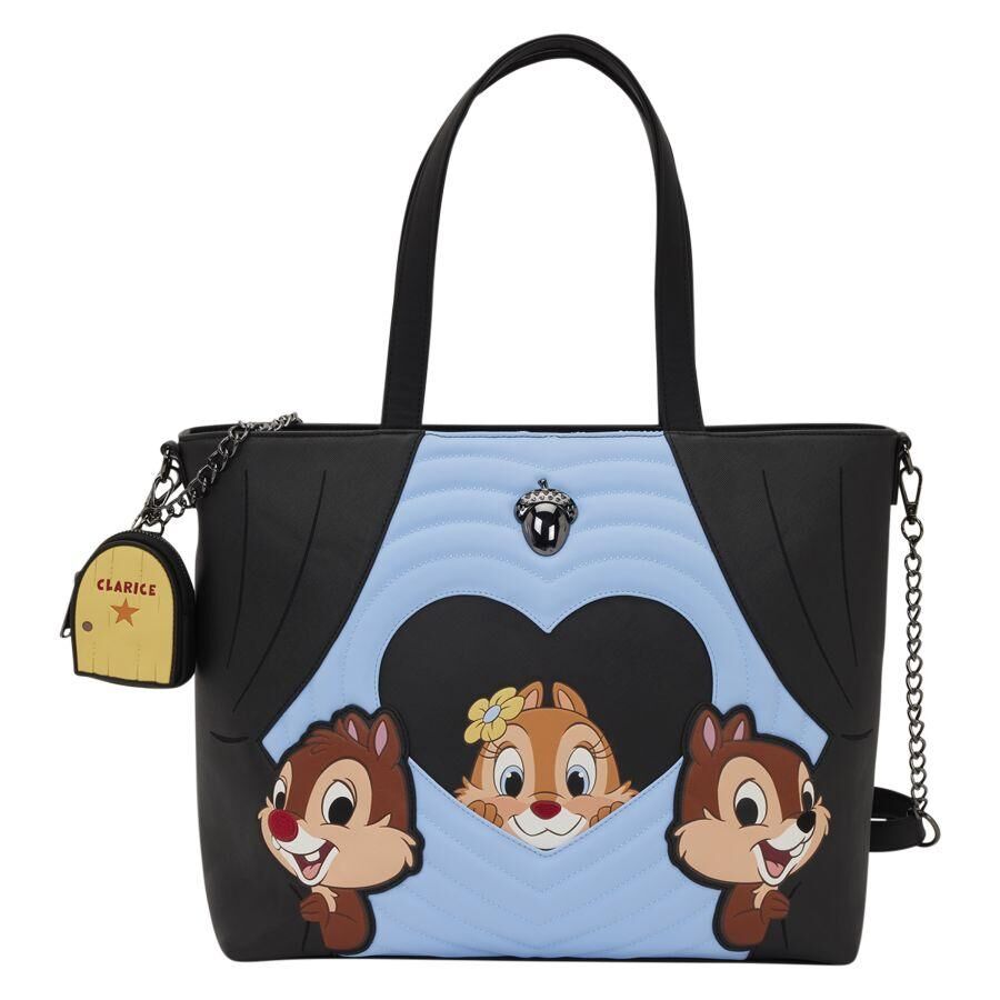 Loungefly Disney Chip 'n' Dale - Two Chips & A Miss Tote Bag with Coin Bag