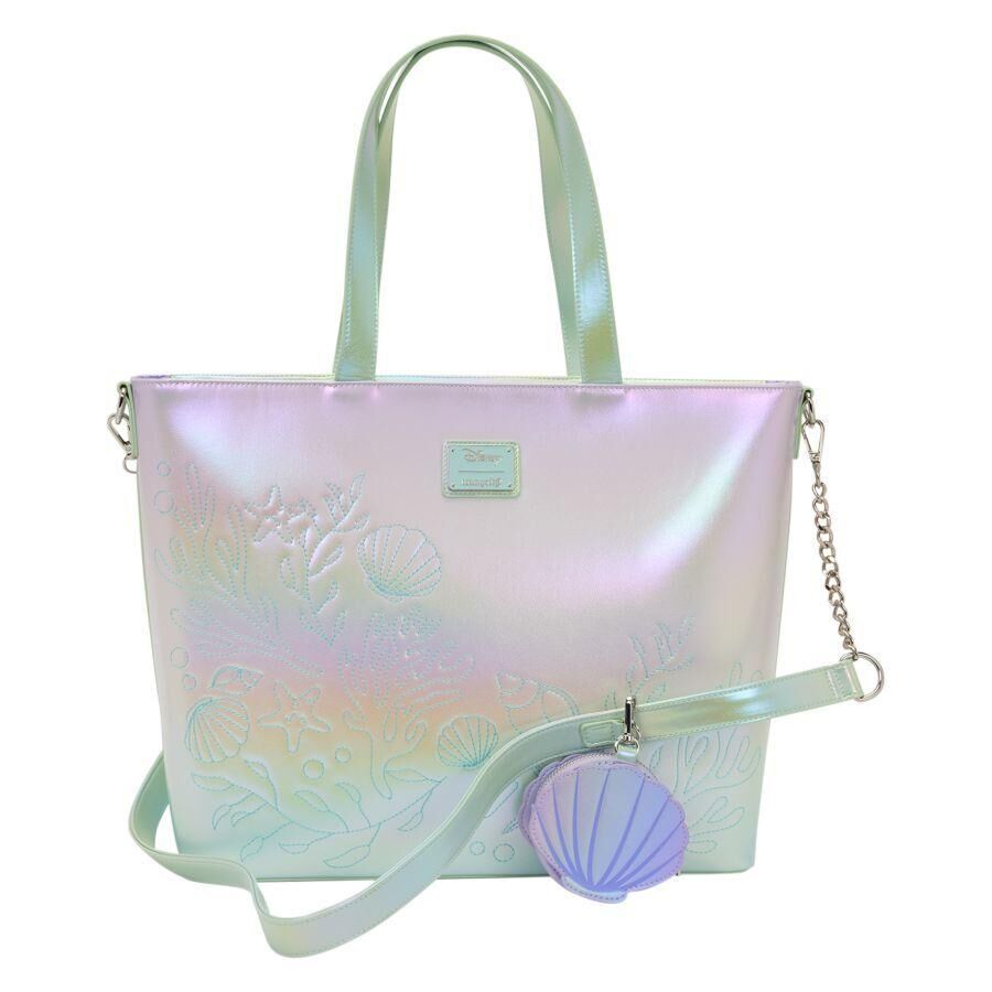 Loungefly Disney The Little Mermaid - Ariel & Flounder Tote Bag with Coin Bag