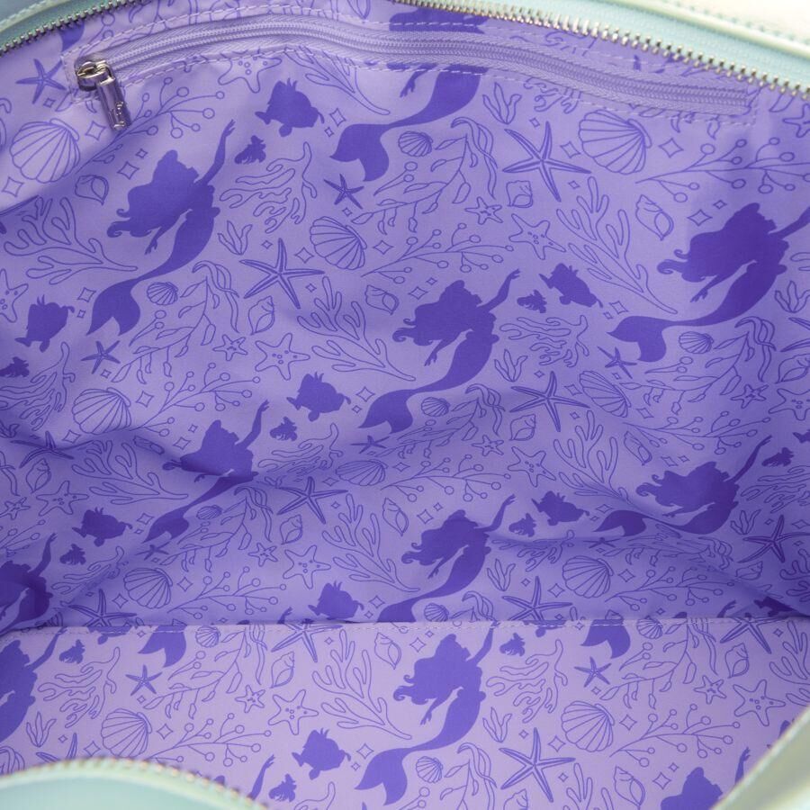 Loungefly Disney The Little Mermaid - Ariel & Flounder Tote Bag with Coin Bag