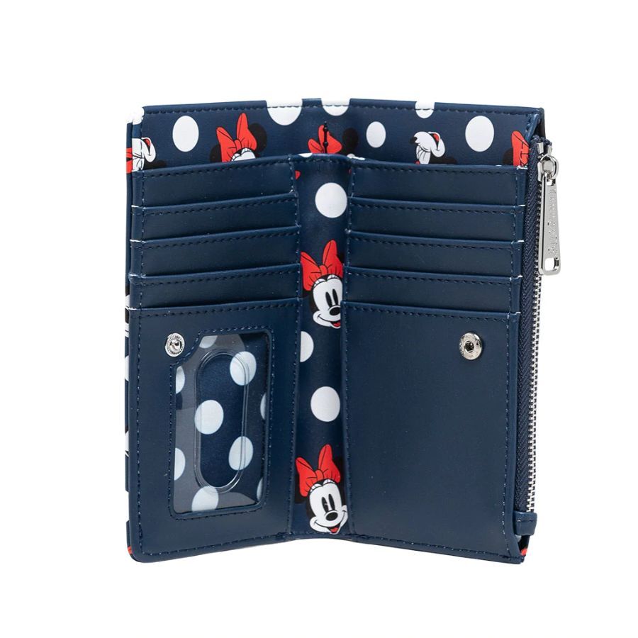 Loungefly Disney Minnie Mouse - Polka Dots Navy Wallet