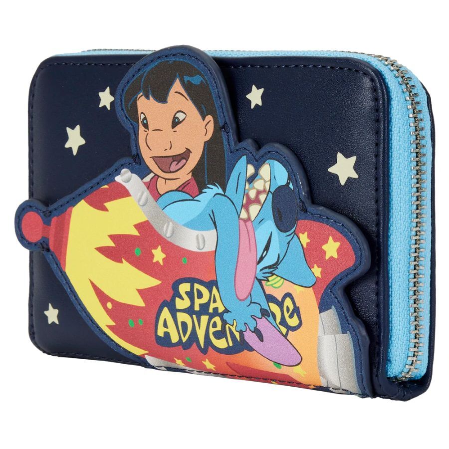 Loungefly Disney Lilo and Stitch - Space Adventure Glow Wallet