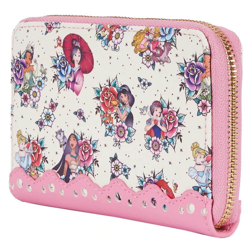 Loungefly Disney Princess - Floral Tattoo Wallet
