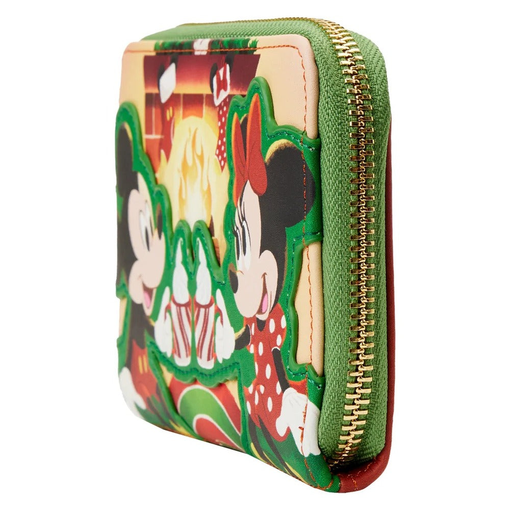 Loungefly Disney Mickey And Minnie - Christmas Fireplace Wallet