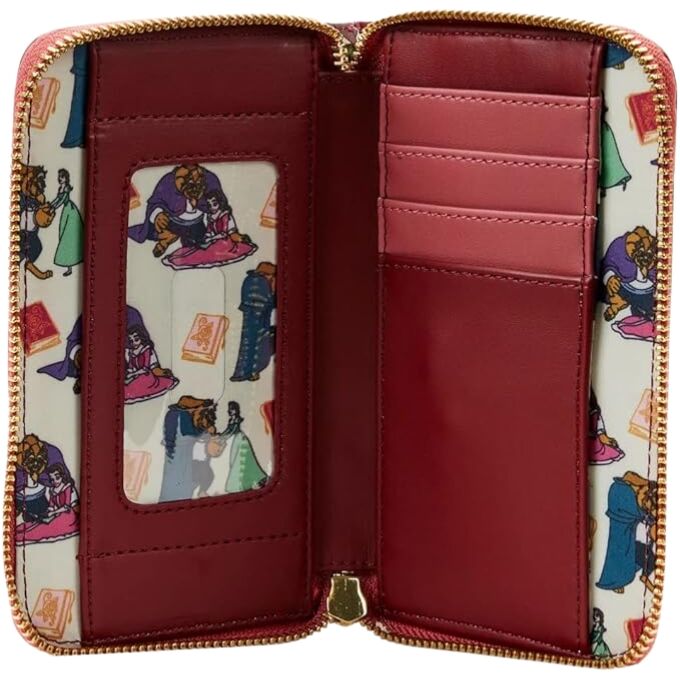 Loungefly Disney Beauty & the Beast - Fireplace Scene Zip Around Wallet