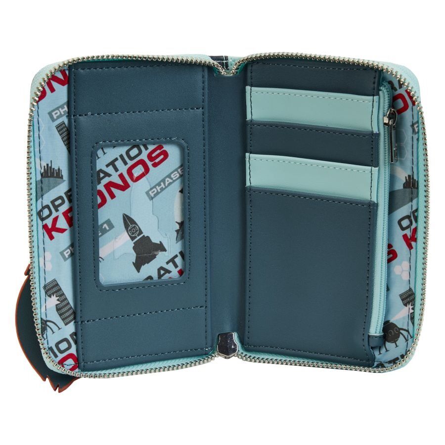 Loungefly Disney The Incredibles - Syndrome Glow In The Dark Zip-Around Wallet