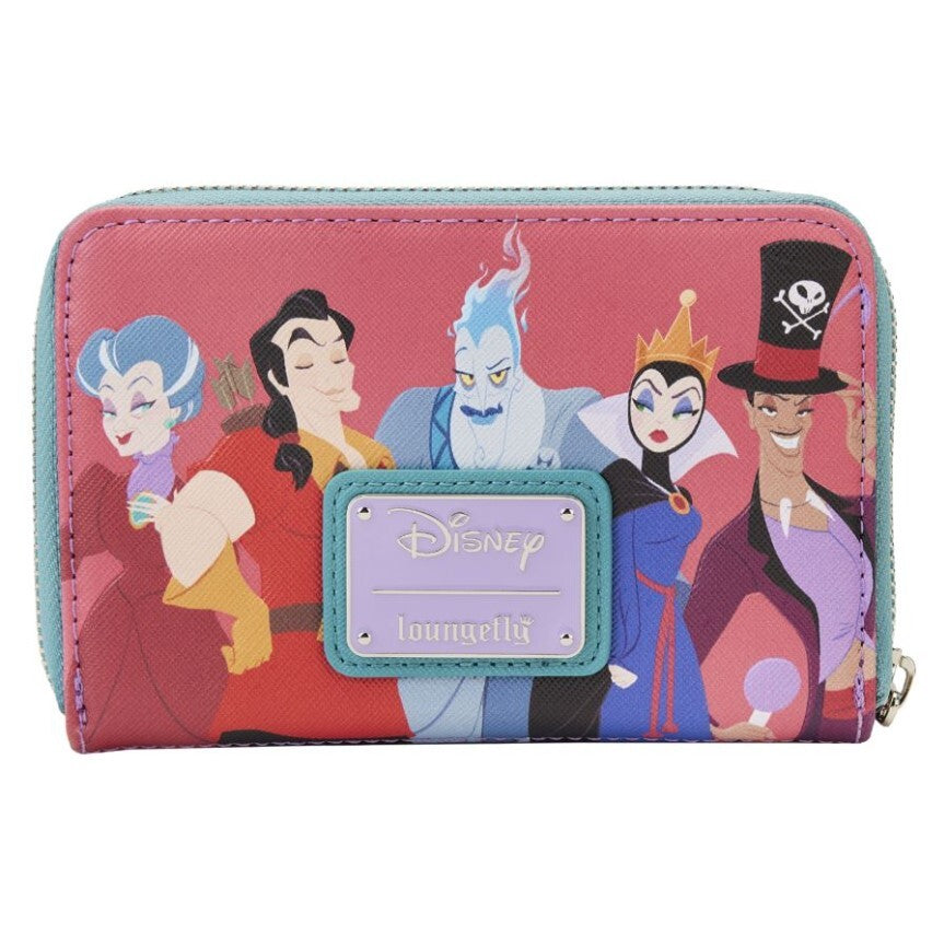Loungefly Disney Villains - Colour Block Zip Around Wallet