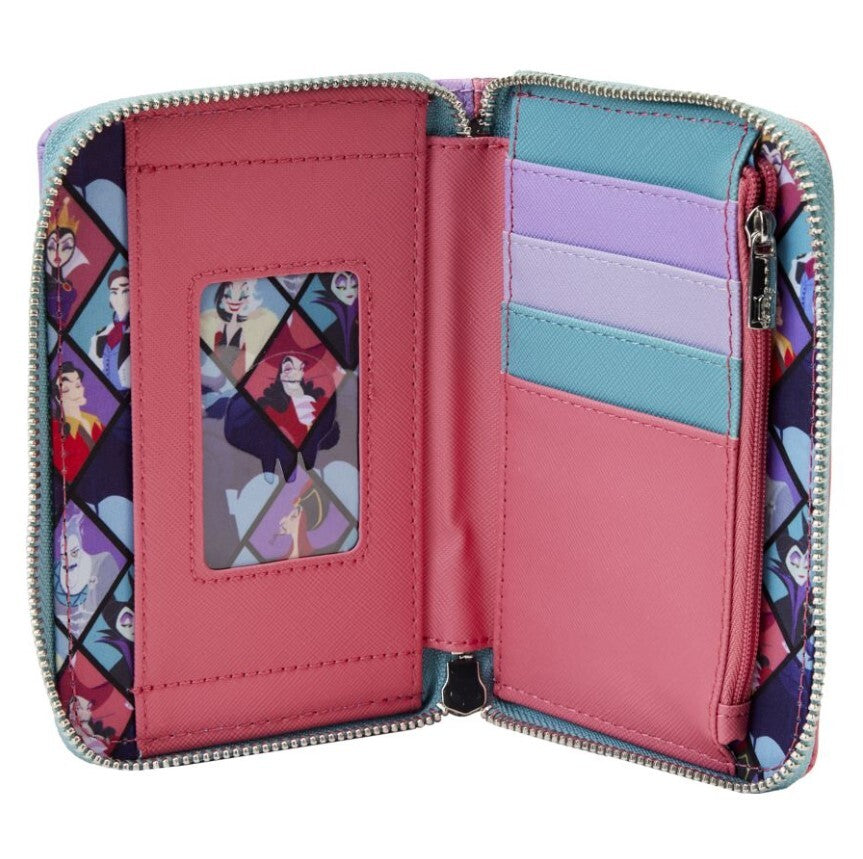 Loungefly Disney Villains - Colour Block Zip Around Wallet