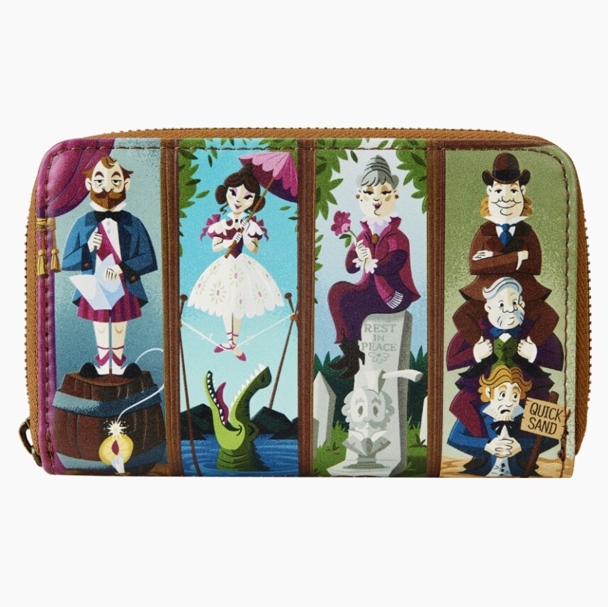 Loungefly Disney's Haunted Mansion - Portraits Glow in the Dark Zip Around Wallet