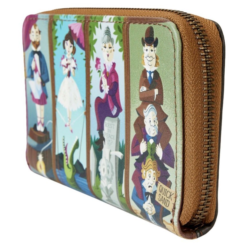 Loungefly Disney's Haunted Mansion - Portraits Glow in the Dark Zip Around Wallet