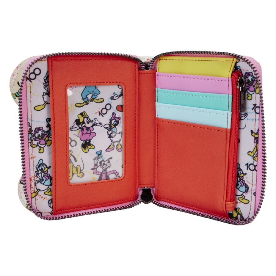 Loungefly Disney D100 - Classic All-Over Print Iridescent Zip Around Wallet