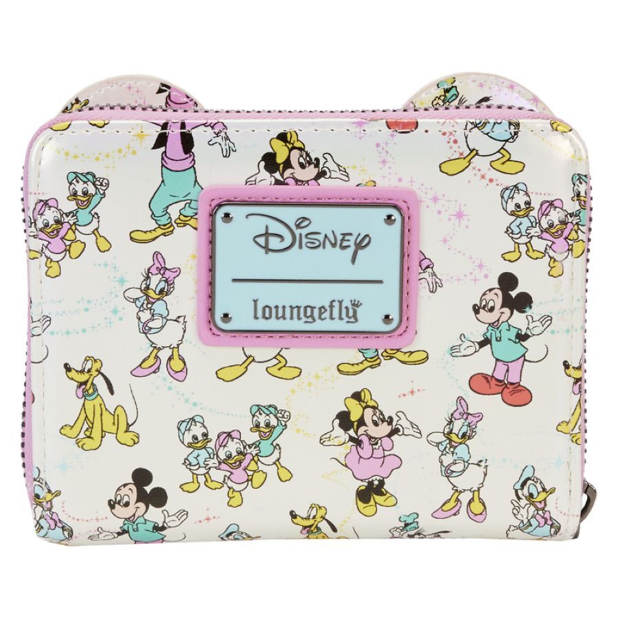 Loungefly Disney D100 - Classic All-Over Print Iridescent Zip Around Wallet