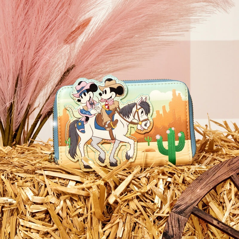 Loungefly Disney - Western Mickey & Minnie Zip Around Wallet