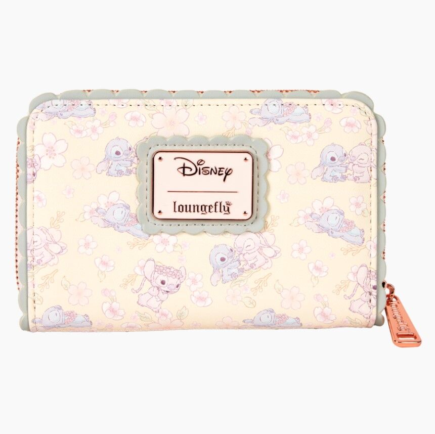 Loungefly Disney Lilo & Stitch - Cute Stitch Cherry Blossom Zip Around Wallet