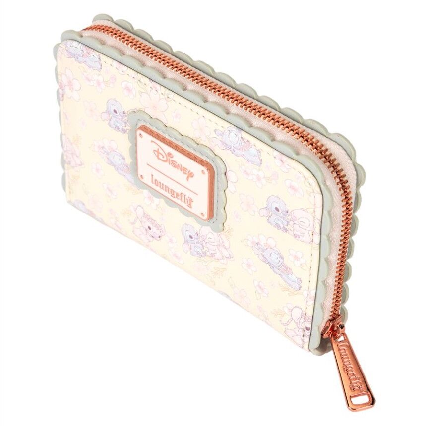 Loungefly Disney Lilo & Stitch - Cute Stitch Cherry Blossom Zip Around Wallet
