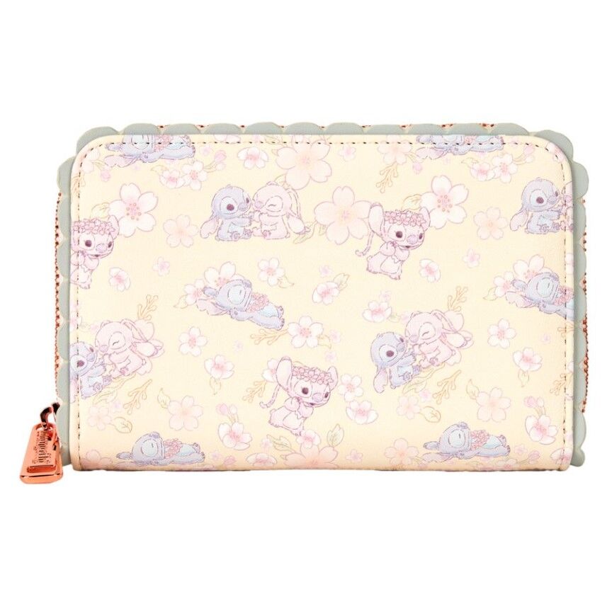 Loungefly Disney Lilo & Stitch - Cute Stitch Cherry Blossom Zip Around Wallet