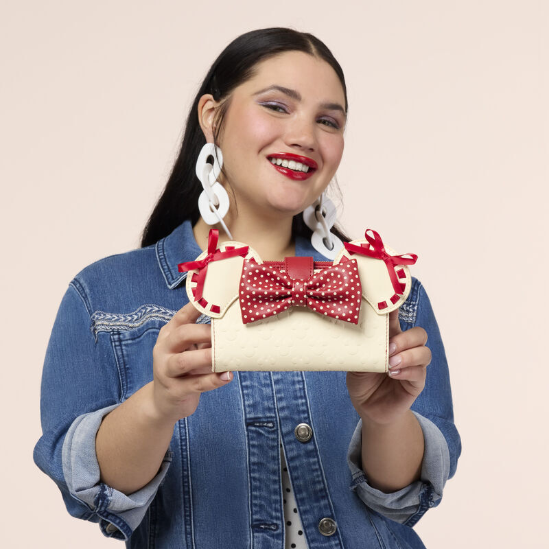 Loungefly Disney Minnie Mouse - Rocks the Dots Coquette Flap Wallet
