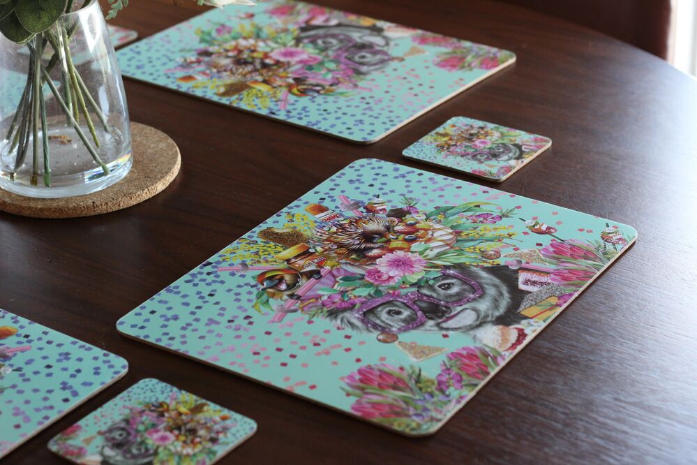 Lisa Pollock - Placemats Oz Foodie Koala (Set of 6)
