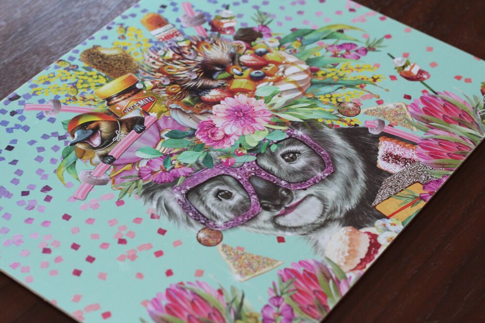 Lisa Pollock - Placemats Oz Foodie Koala (Set of 6)