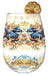 Lisa Pollock - Golden Glamour Stemless Glass Royal Wrens