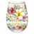 Lisa Pollock - Golden Glamour Stemless Glass Paradise Bloom