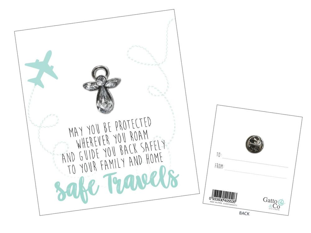 Always With You Angels Lapel Pin - Travel