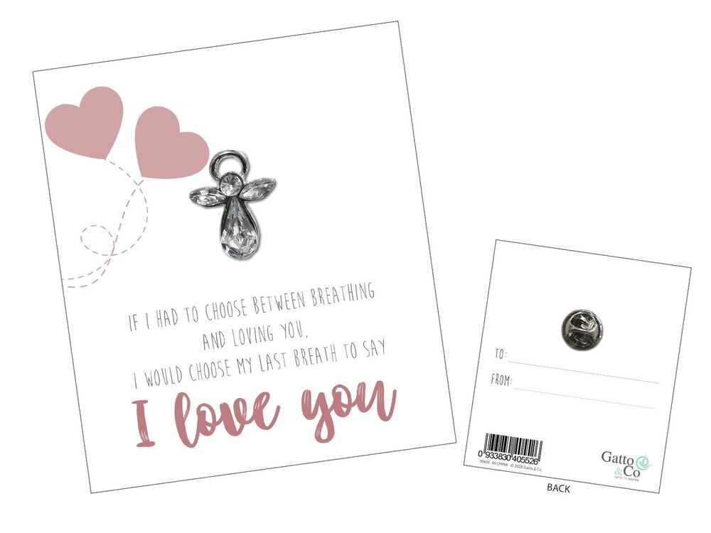 Always With You Angels Lapel Pin - I Love You