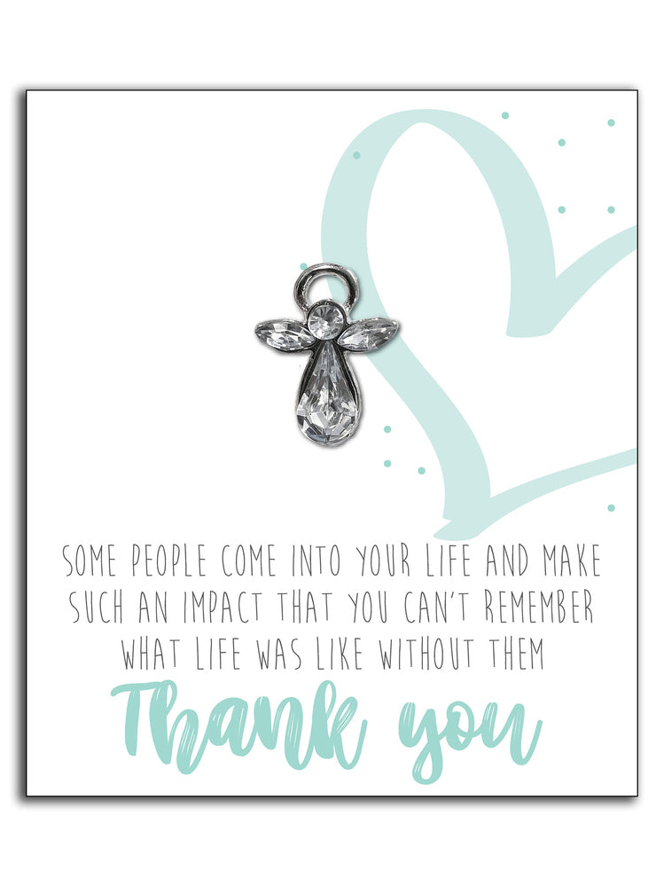 Always With You Angels Lapel Pin - Thank You