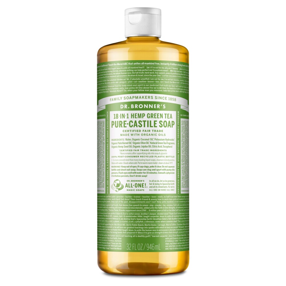 Dr Bronner's Liquid Soap 946ml - Green Tea