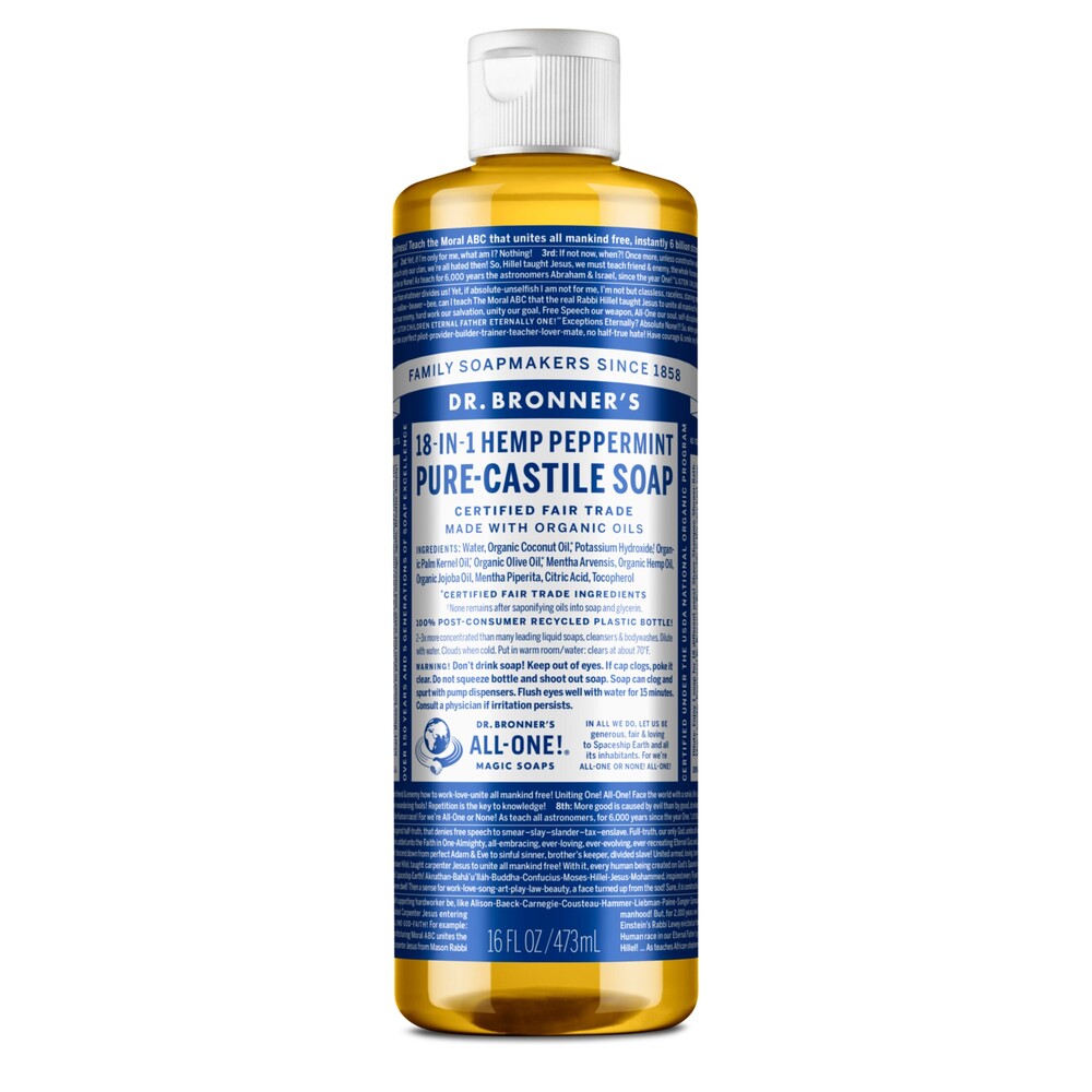 Dr Bronner's Liquid Soap 473ml - Peppermint