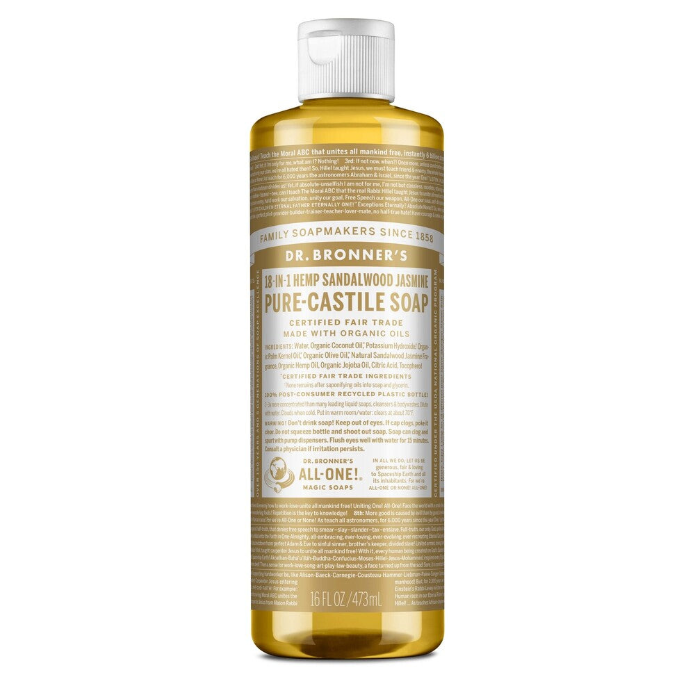 Dr Bronner's Liquid Soap 473ml - Sandalwood Jasmine