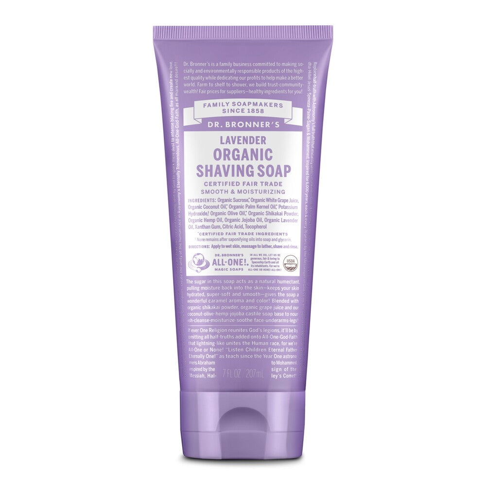 Dr Bronner's Shaving Soap 207ml - Lavender
