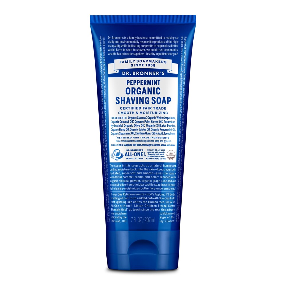 Dr Bronner's Shaving Soap 207ml - Peppermint