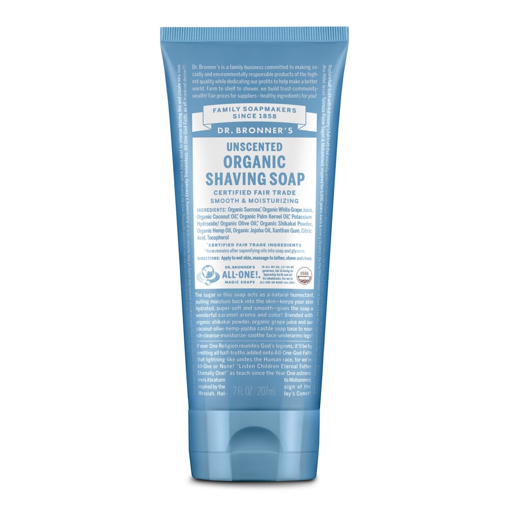 Dr Bronner's Shaving Soap 207ml - Baby Unscented