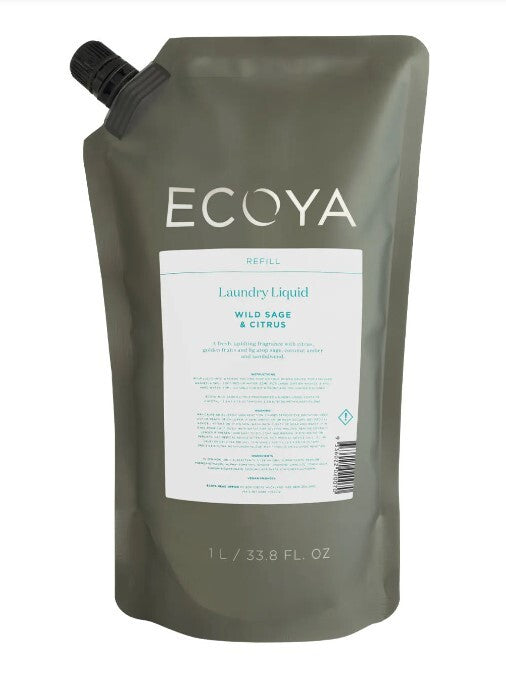 Ecoya Laundry Liquid Refill - Wild Sage & Citrus