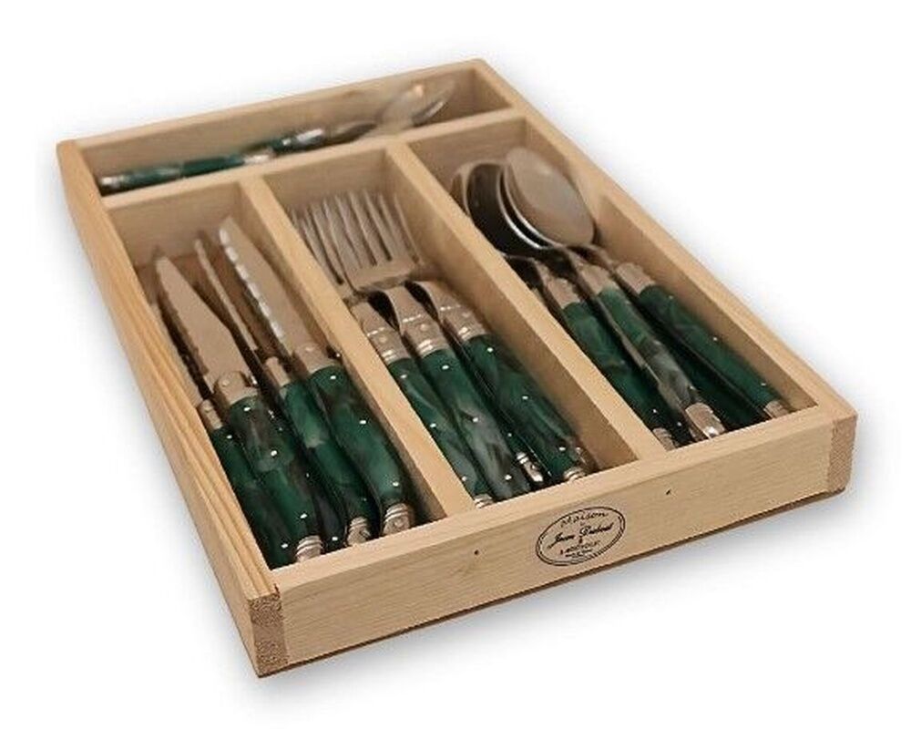 Jean Dubost Maison - 24 Piece Cutlery Set Malachite