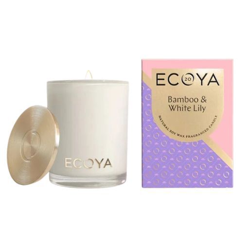 Ecoya Greatest Hits Madison Jar Candle - Bamboo & White Lily