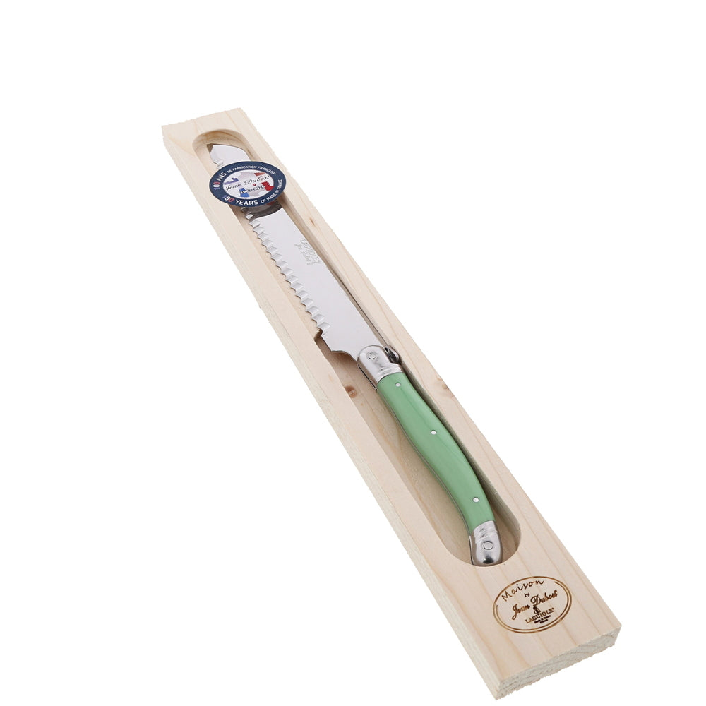 Jean Dubost Laguiole Maison - Bread Knife Green Mixed Colours