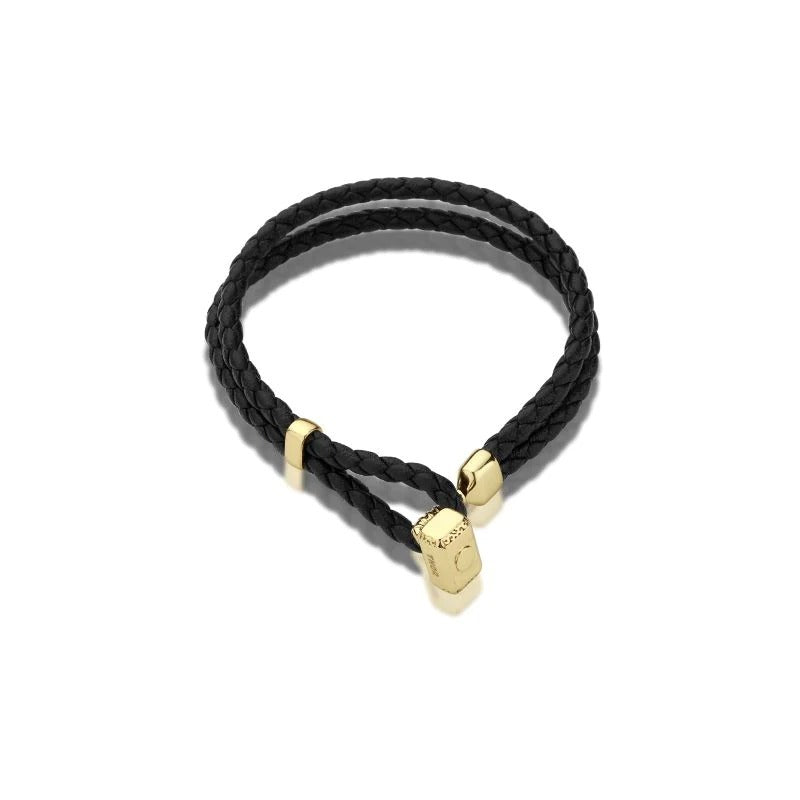 Couture Kingdom - Marvel - Thor Leather Bracelet Yellow Gold