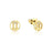 Couture Kingdom - Marvel - Black Widow Stud Earrings Yellow Gold