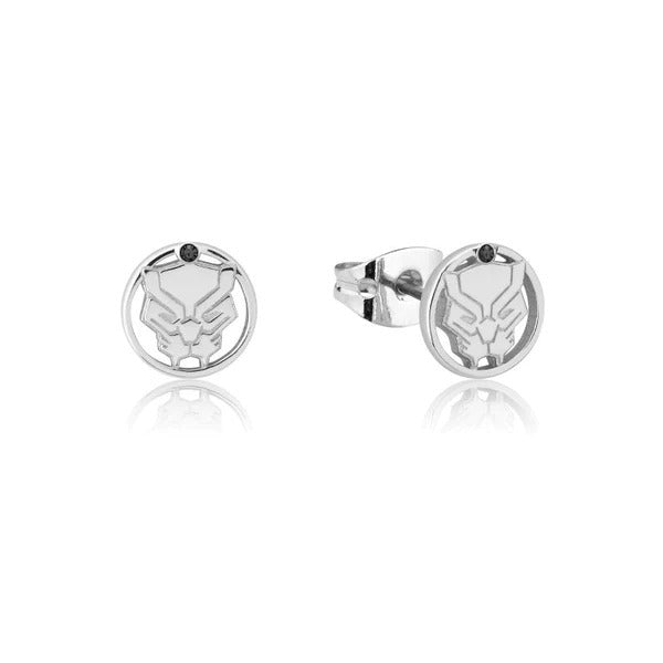 Couture Kingdom - Marvel - Black Panther Stud Earrings Silver
