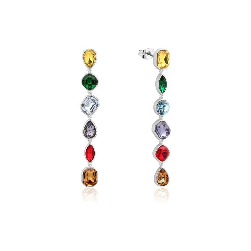 Couture Kingdom - Marvel - Infinity Stone Crystal Drop Earrings Silver