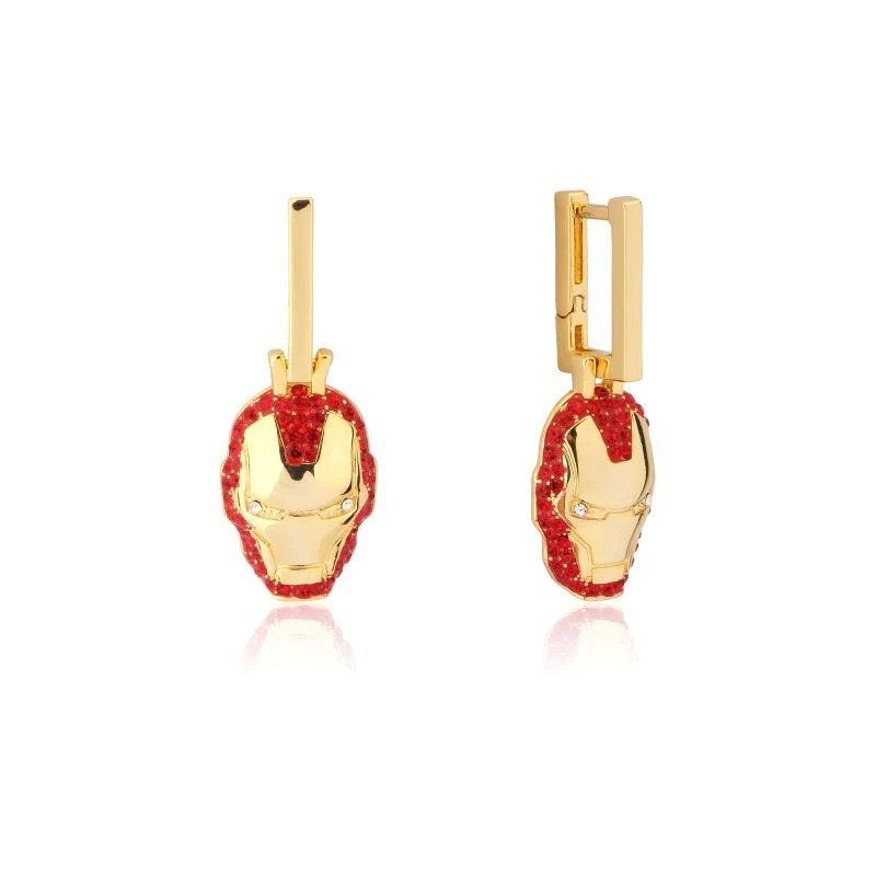 Couture Kingdom - Marvel - Iron Man Drop Earrings Yellow Gold