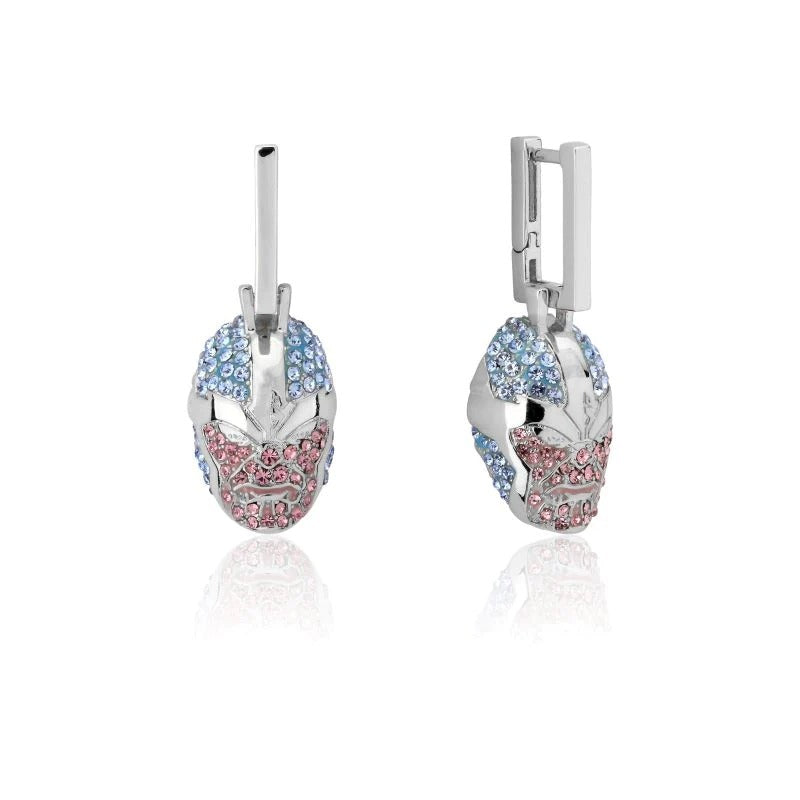 Couture Kingdom - Marvel - Thanos Crystal Drop Earrings Silver
