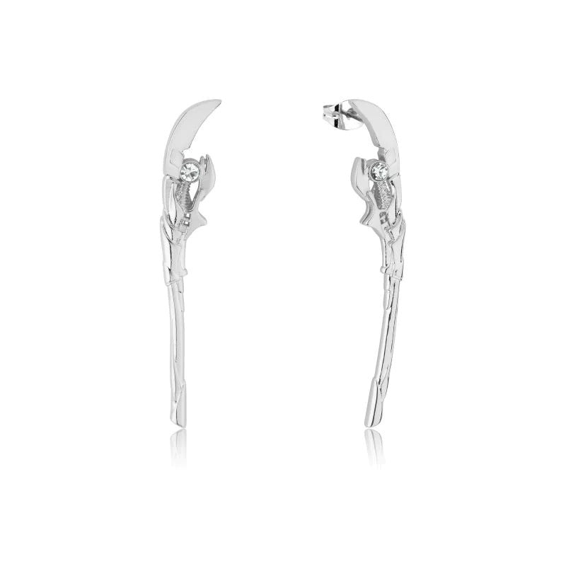 Couture Kingdom - Marvel - Loki Scepter Crystal Drop Earrings Silver