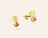 Couture Kingdom - Marvel - Infinity Gauntlet Crystal Stud Earrings Yellow Gold