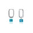 Couture Kingdom - Marvel - Tesseract Crystal Drop Earrings Silver
