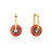 Couture Kingdom - Marvel - Captain America Drop Earrings Yellow Gold