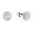 Marvel Couture Kingdom Precious Metal - Captain America Stud Earrings Silver