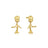 Couture Kingdom - Marvel - Guardians Of The Galaxy Baby Groot Drop Earrings Yellow Gold