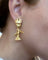 Couture Kingdom - Marvel - Guardians Of The Galaxy Baby Groot Drop Earrings Yellow Gold